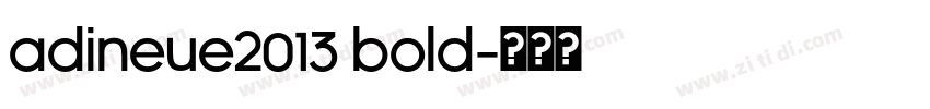 adiNeue2013 Bold字体转换